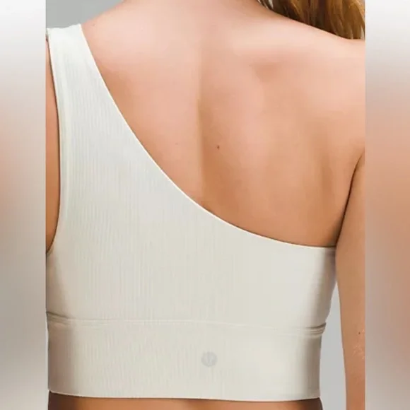 LULULEMON ALIGN ASYM RIB BRA C/D SHINE SIZE 6 and 8 NWT - Picture 2 of 5